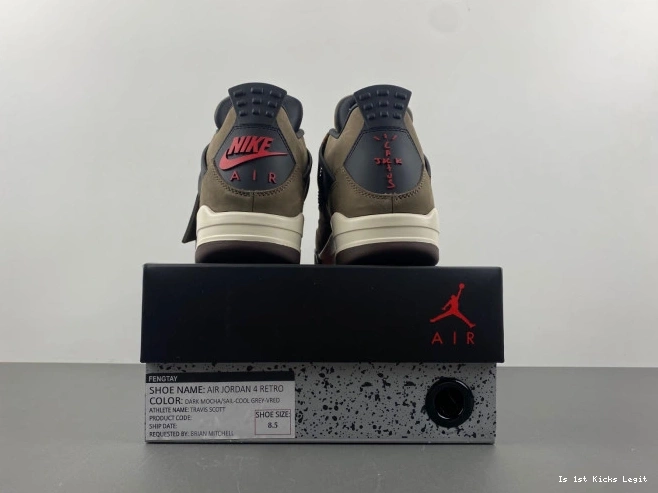 TS Travis Scott AJ4-882335 Brown Jordan 4 Retro x Air 0703
